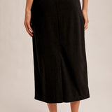 Brush Textured Midi Skirt