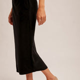 Brush Textured Midi Skirt