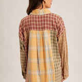 Plaid Oversized Snow Wash Button Down