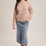 Scalloped Knit Sweater
