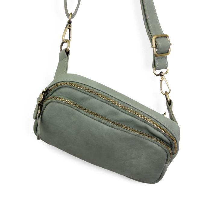 Kylie Double Zip Sling/Belt Bag