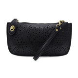 Lazer Cut Eyelet Mini Wristlet/Crossbody