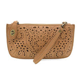 Lazer Cut Eyelet Mini Wristlet/Crossbody