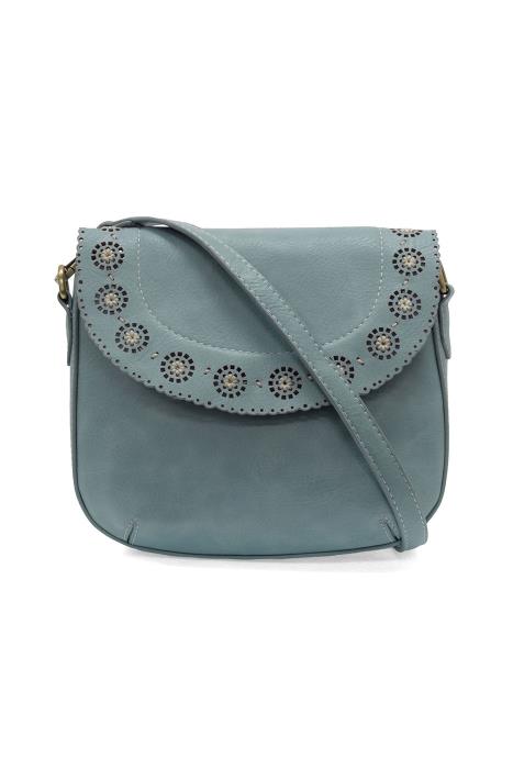 Lazer Cut Daisy Flap Crossbody