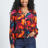 Jewel Twilight Crossover Top w/Tassel