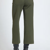 Cropped Wide Leg Patch Pocket Pant