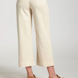 Cropped Wide Leg Pant W/Patch Pockets