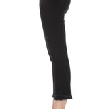 Olivia Pull-On Crop Frayed Jean