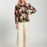 Cropped Wide Leg Pant W/Patch Pockets