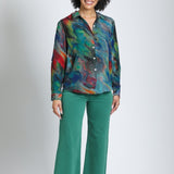 Emerald Aura Button-up w/Roll Sleeve