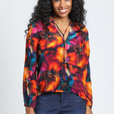 Jewel Twilight Crossover Top w/Tassel
