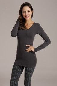Fitted Bamboo Long Sleeve Top