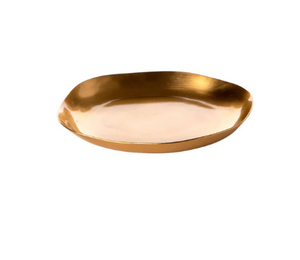 Gilded Gold Candle Plate
