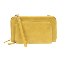 Load image into Gallery viewer, Brushed Mini Convertible Zip Around Wristlet
